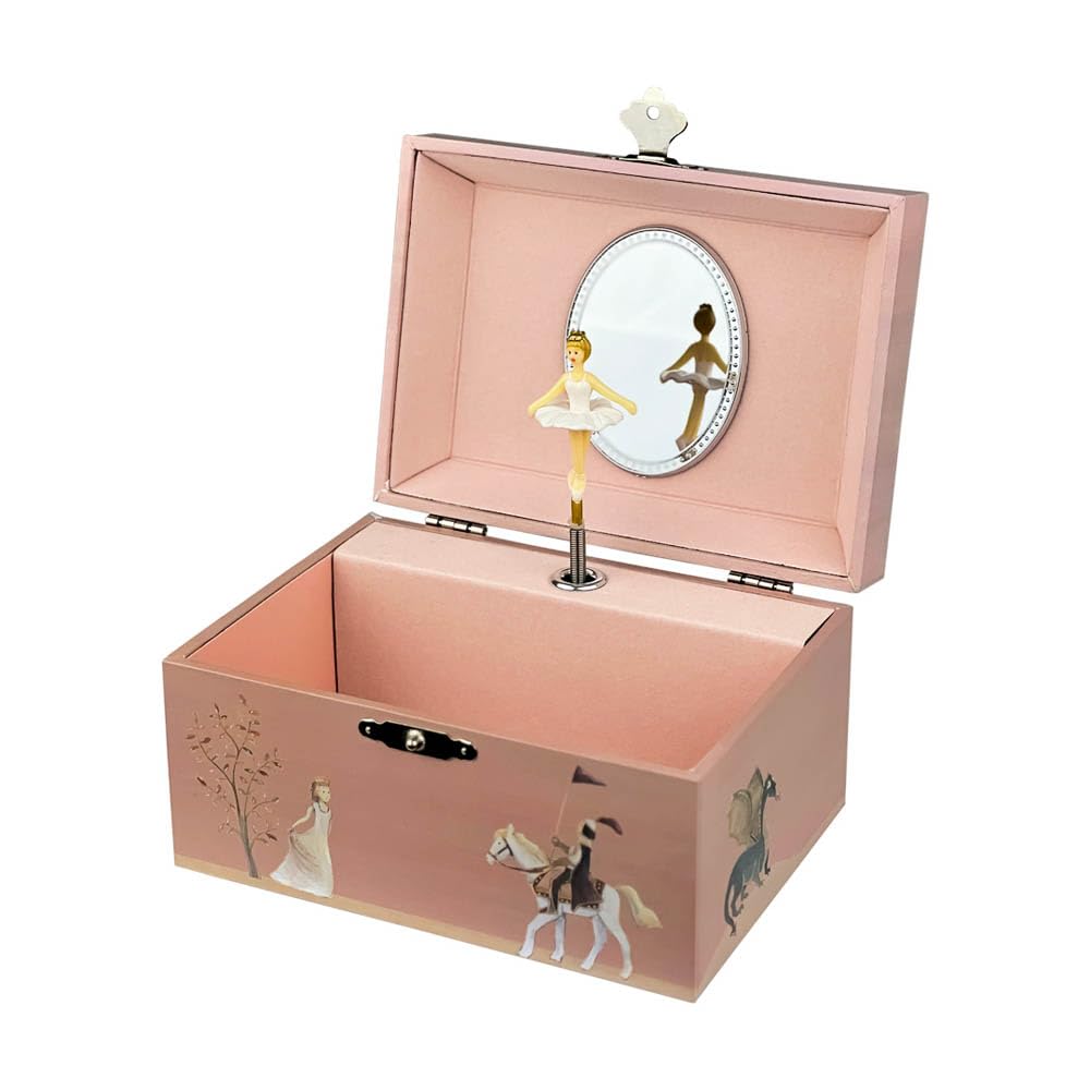 Egmont Toys Musikalische Schmuckdose – Schmuckkästchen Handkurbel-Spieluhr „Ballerina“ in 6 Designs