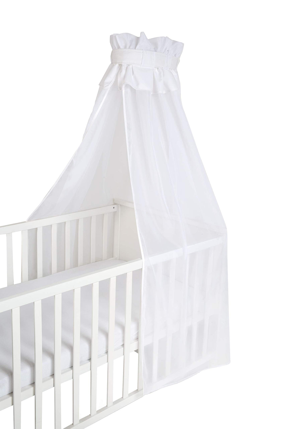 roba Babybett Himmel, weiss, aus 16% Baumwolle, 84% PES, (HxBxT) 160 x 250 x 0,5, Weiß