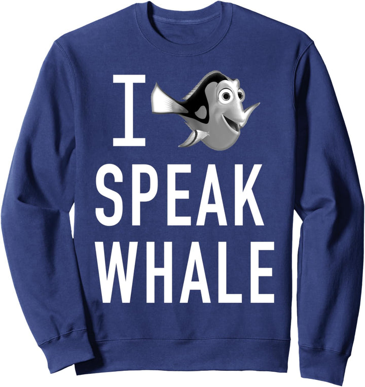 Disney Pixar Finding Dory Whale Talk Text Sweatshirt