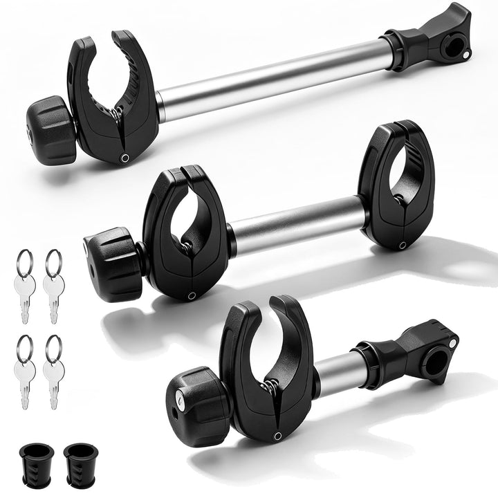 Rahmenhalter für Heck, Abschliessbare Rahmenhalterung für Fahrradträge für U-Bügelrohr (25cm+32cm+45