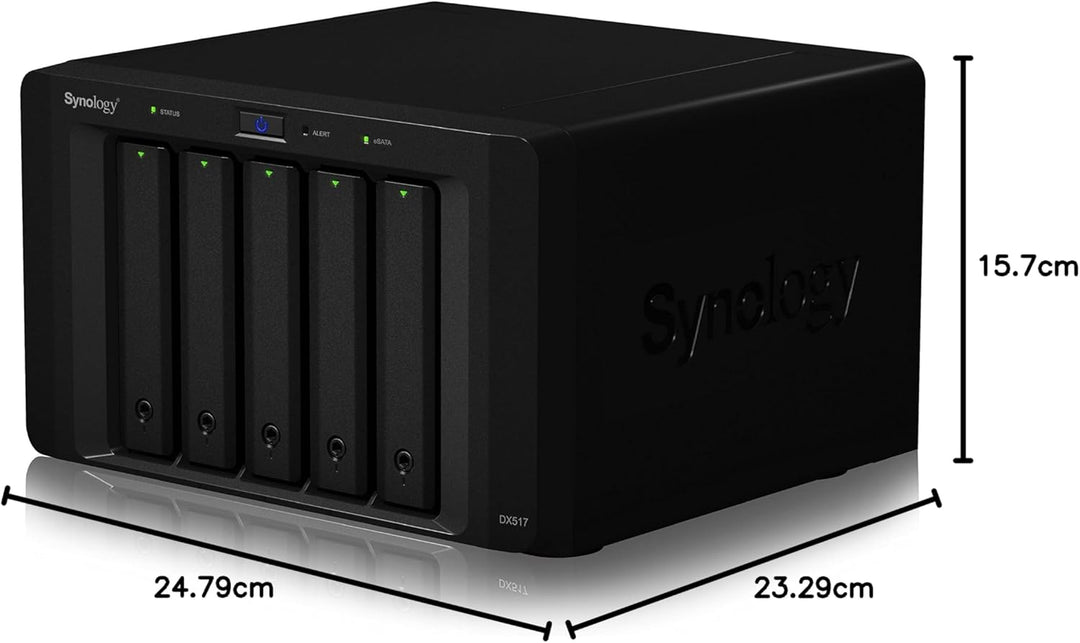 Synology 10000GB DX517 5 Bay Desktop-NAS-Erweiterungsgehäuse, Enclosure Enclosure Enclosure Single,