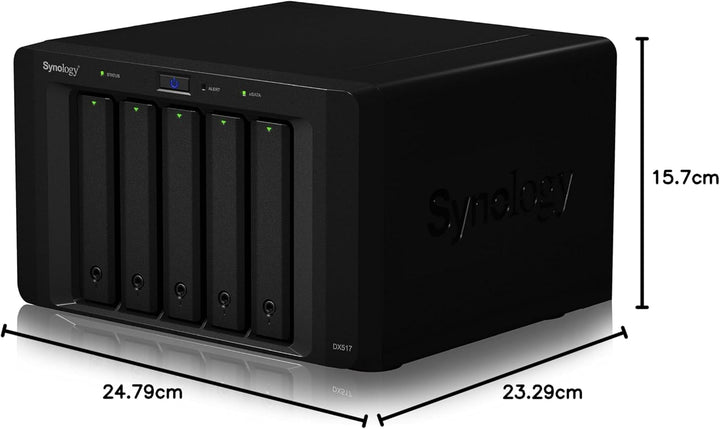 Synology 10000GB DX517 5 Bay Desktop-NAS-Erweiterungsgehäuse, Enclosure Enclosure Enclosure Single,