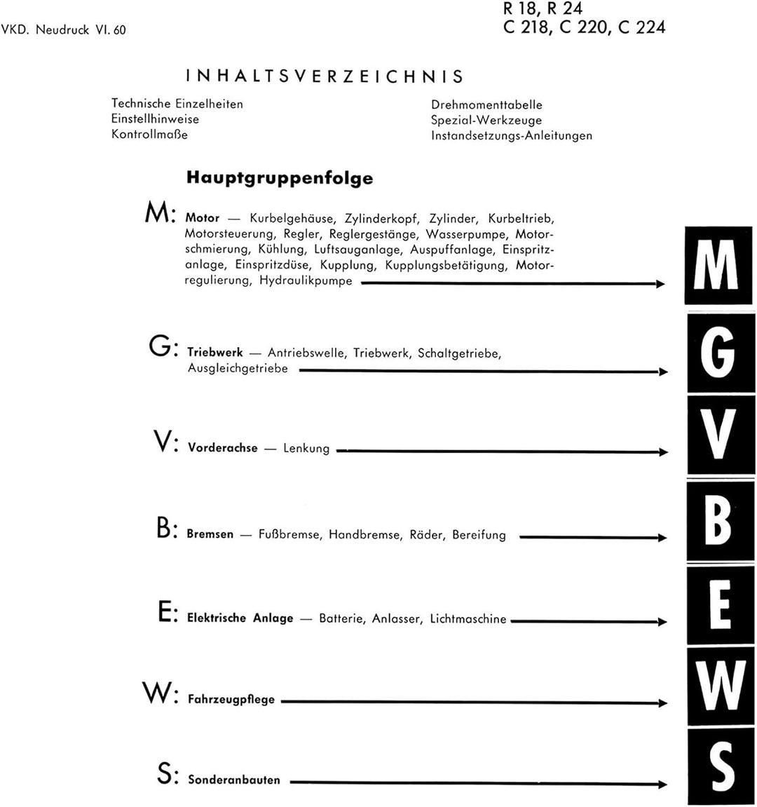 HANOMAG Werkstatthandbuch Instandsetzungs-Anleitung Traktor R18 R24 - C218 C220 C224