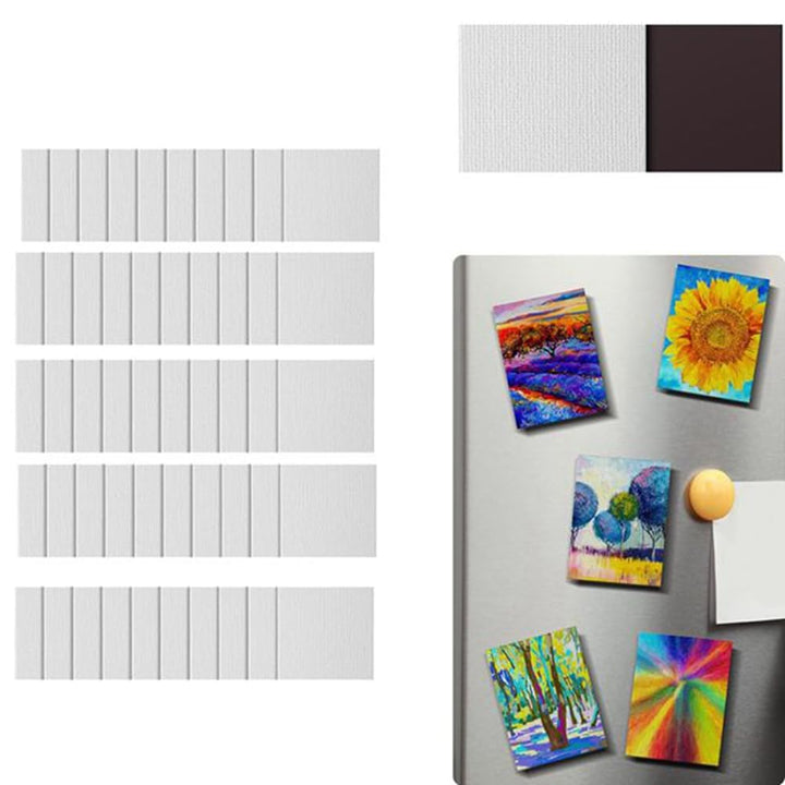 25 Stück Magnetische Malleinwand Panel Magnetische Mini-Leinwände Leinwand Leere Leinwände für Maler