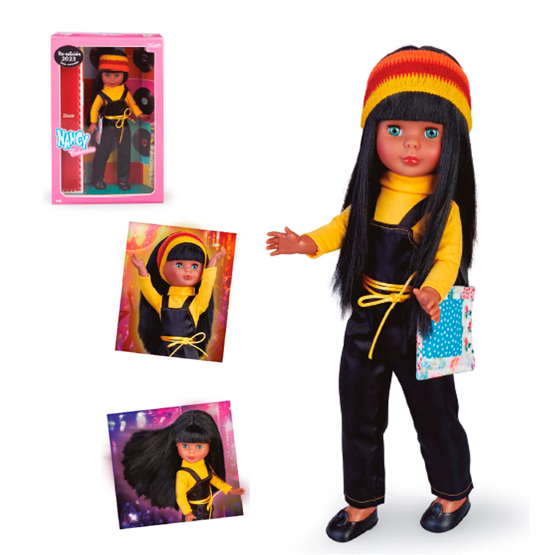 Nancy Collection - Nancy Disco 80's Wiederauflage, klassische Sammlerpuppe, mit dunklem Haar, 80's K
