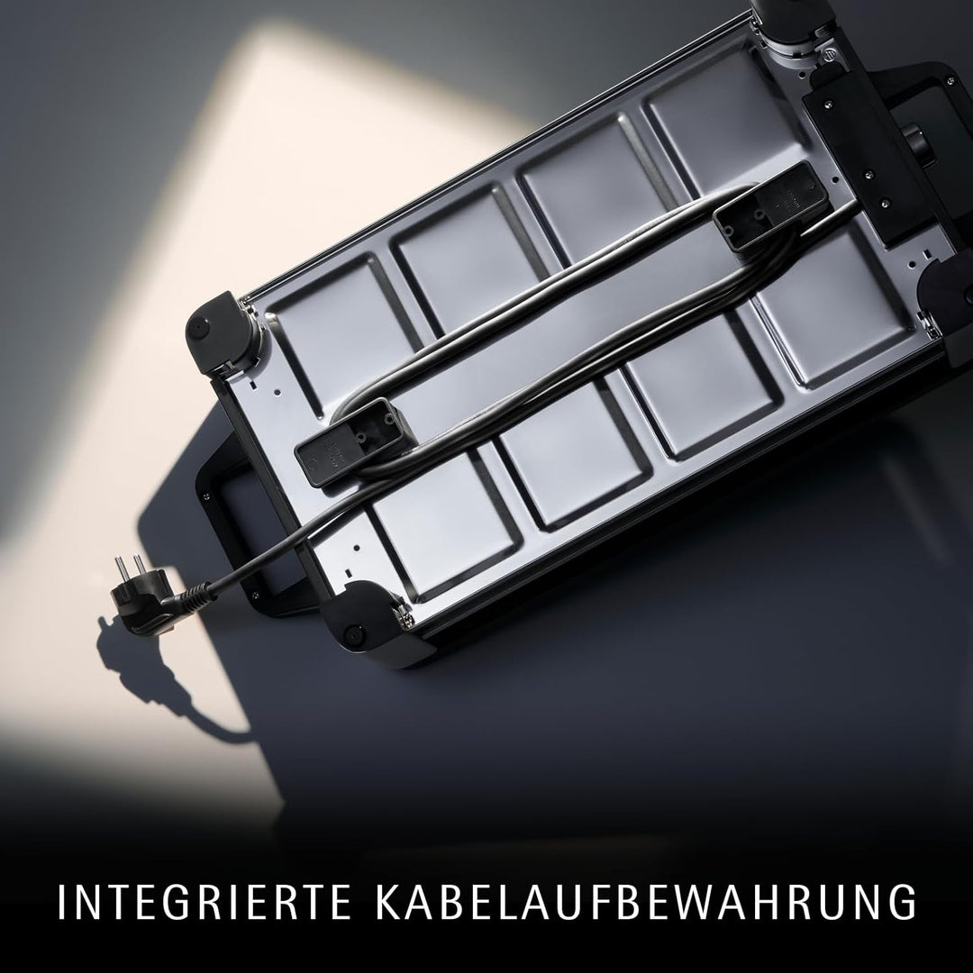 WMF Lono Raclette Grill mit Pfännchen und Schiebern, Raclette 8 Personen, 15 W, edelstahl