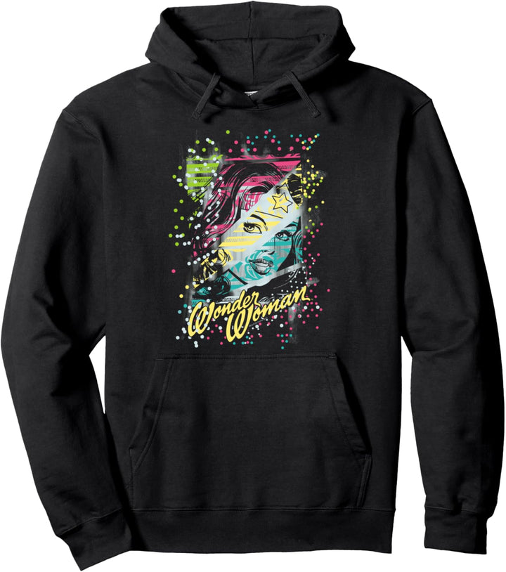 Wonder Woman Color Block Pullover Hoodie