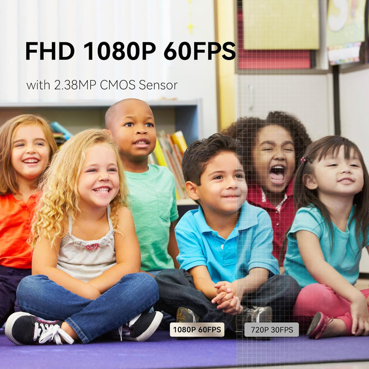 Tenveo PTZ Kamera 10x optischer Zoom Konferenzkamera, USB3.0/HDMI/RS232 Weitwinkel FHD 1080P 60FPS f