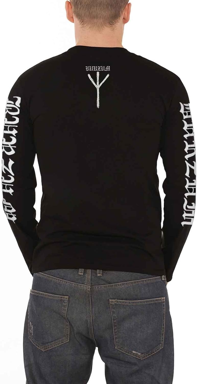 Burzum T Shirt Aske 2013 Band Logo Nue offiziell Herren Schwarz Long Sleeve