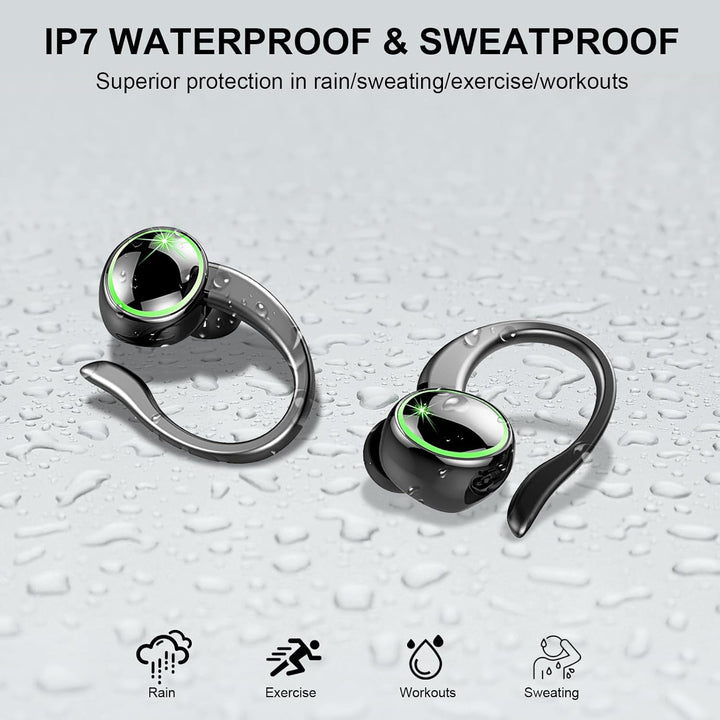 2026 Bluetooth Kopfhörer Sport, Kopfhörer Kabellos Bluetooth 5.4 Hi-Fi Stereo, 50 Std In Ear Kopfhör