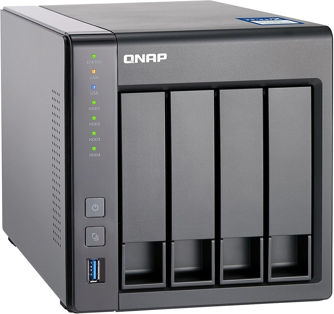 QNAP TS-431X-2G Desktop NAS Gehäuse mit 2 GB DDR3 RAM, Powerful 4-Bay Storage Server Enclosure NAS E