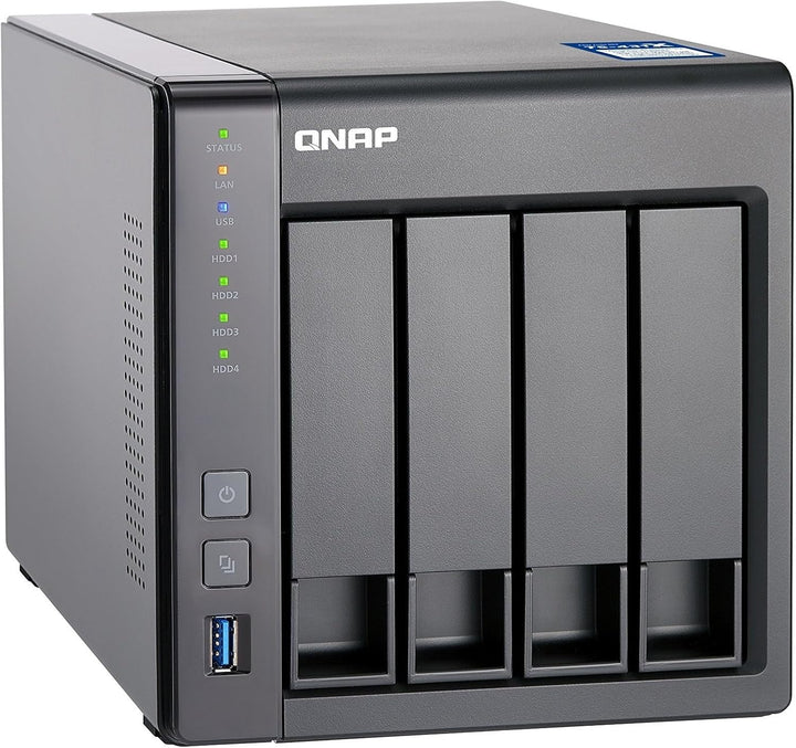 QNAP TS-431X-2G Desktop NAS Gehäuse mit 2 GB DDR3 RAM, Powerful 4-Bay Storage Server Enclosure NAS E