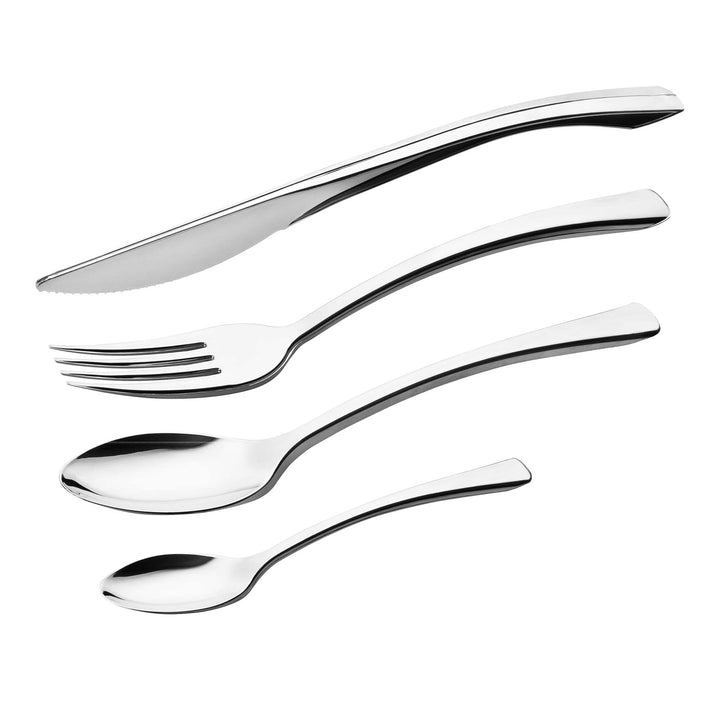 GRÄWE Tafelbesteck 200-tlg. für 50 Personen, Besteck aus Kunststoff, Edelstahllook silber - wiederve