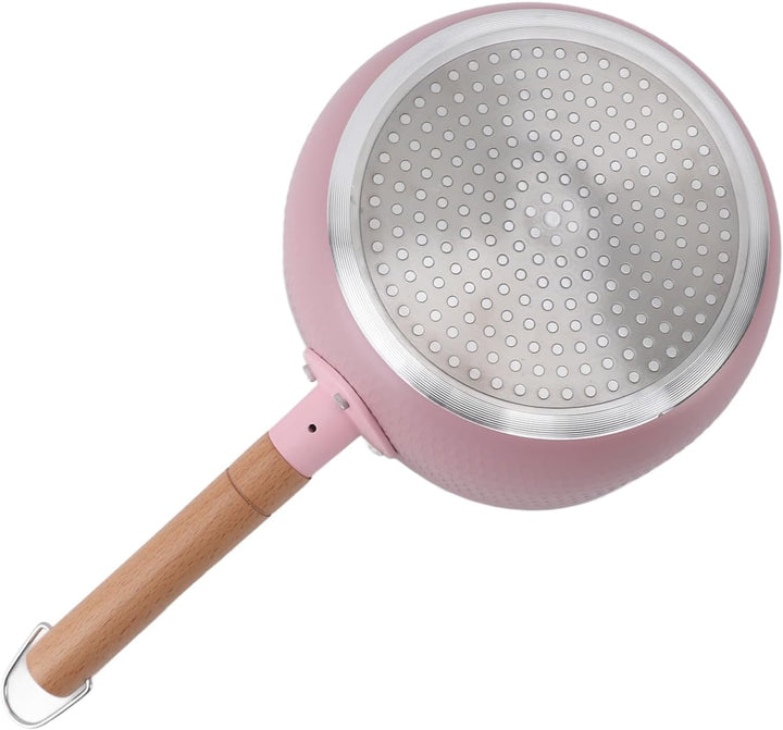 Milchtopf aus Aluminiumlegierung, schnelles Aufheizen, Stielkasserolle mit Antihaftbeschichtung (Ros