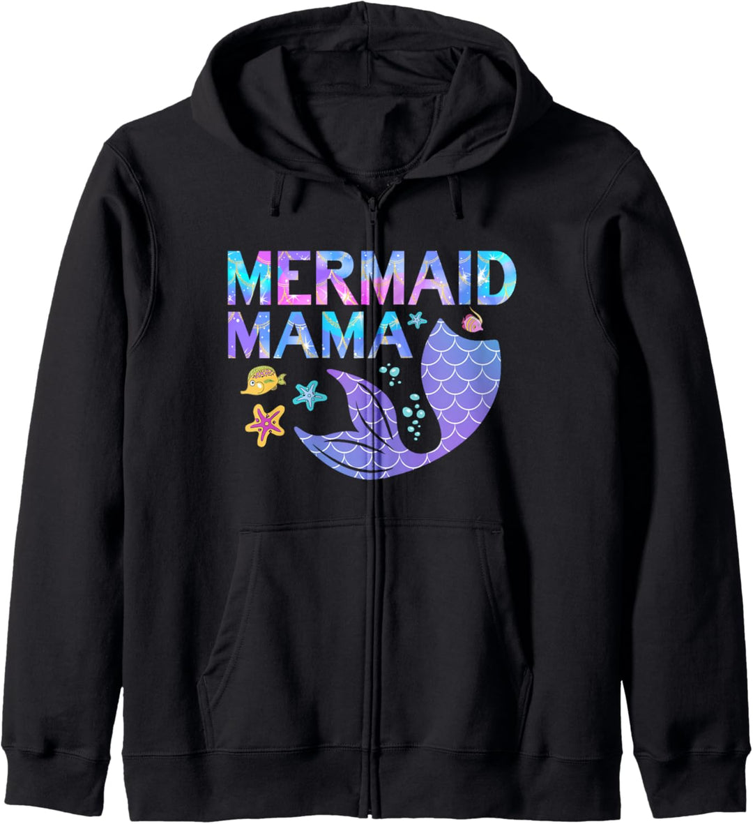 Mermaid Birthday Mermaid Mum Meerjungfrau Kostüm Damen Mama Kapuzenjacke