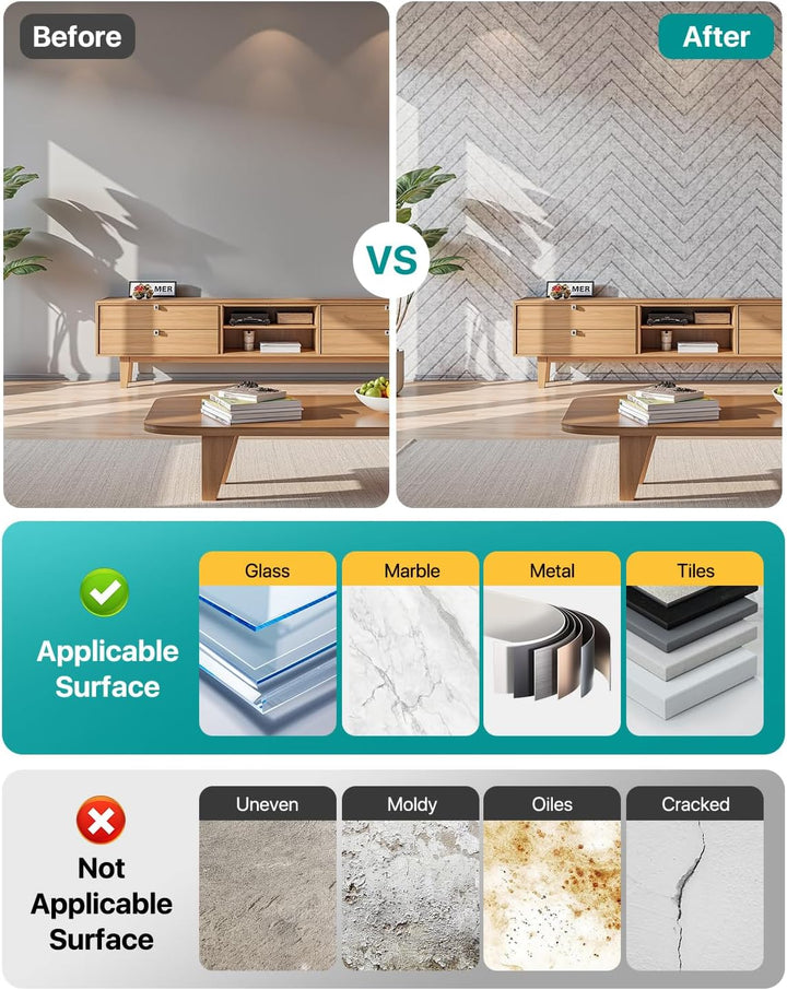 Soundsbay 12St. Akustikpaneele Selbstklebend, DIY Akustikplatten aus Polyester zur Wandpaneele, Scha