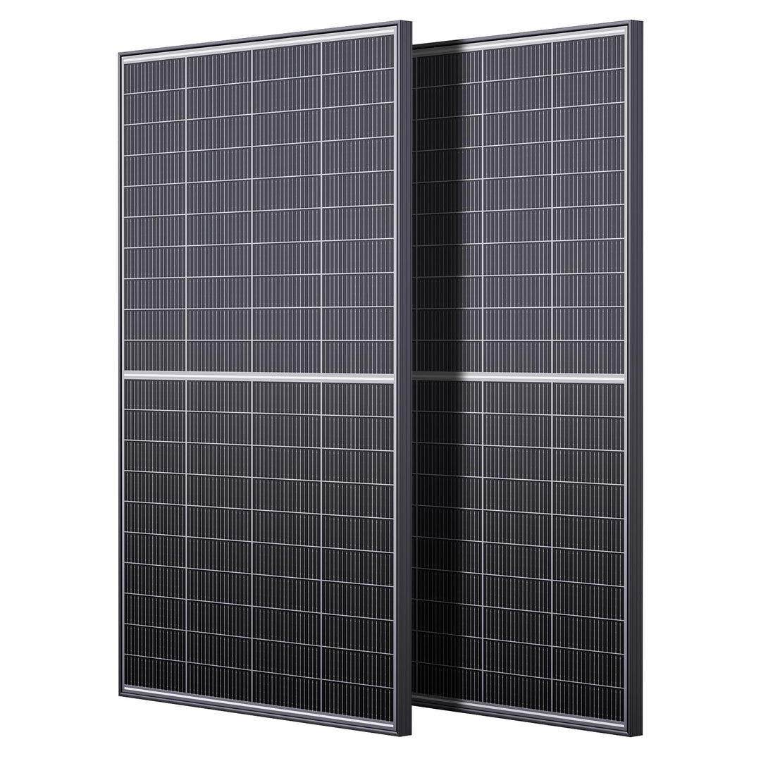 400W(2X200W) Bifaziale Solarpanel, Callsun N-Typ 16BB Monokristalline Solarmodule, Geeignet für 12V/