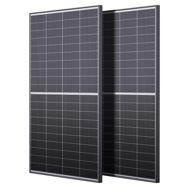 400W(2X200W) Bifaziale Solarpanel, Callsun N-Typ 16BB Monokristalline Solarmodule, Geeignet für 12V/