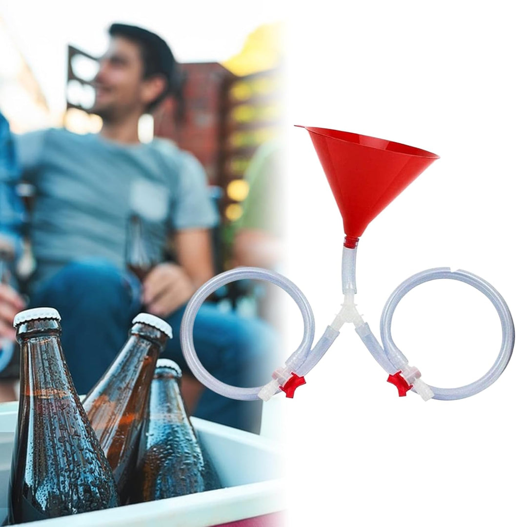 Trichter Zum Trinken | Partygetränk Trichter Mit Ventil | Trinkgefäss Mit Schlauch Auslaufsicher Als
