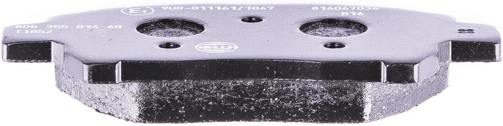 HELLA PAGID 8DB 355 014-601 Bremsbelagsatz - T1852 - Dicke/Stärke: 16.6mm - Bremssystem: Advics - mi