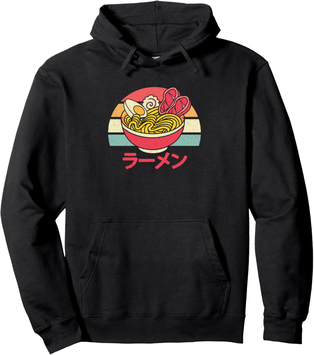 Japanese Ramen Retro Style Pullover Hoodie
