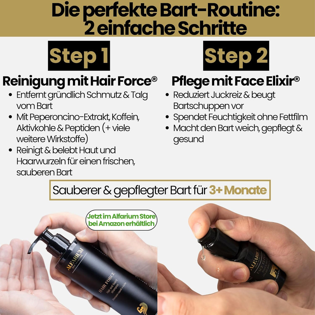 Bartöl Herren – Premium Bartpflege Öl Männer gegen Juckreiz, Bartschuppen & trockene Haut – Natürlic