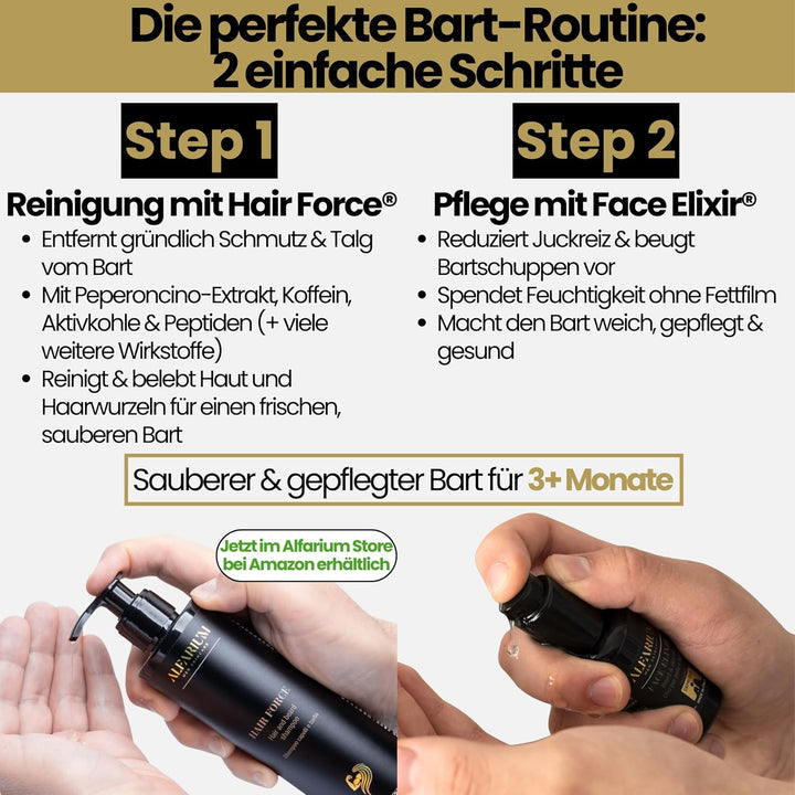 Bartöl Herren – Premium Bartpflege Öl Männer gegen Juckreiz, Bartschuppen & trockene Haut – Natürlic
