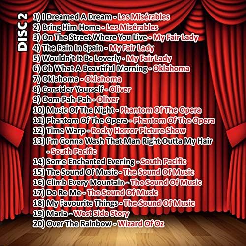 Mr Entertainer Big Karaoke Hits of Musicals CDG Pack. 40 Songs aus Musicals und Shows