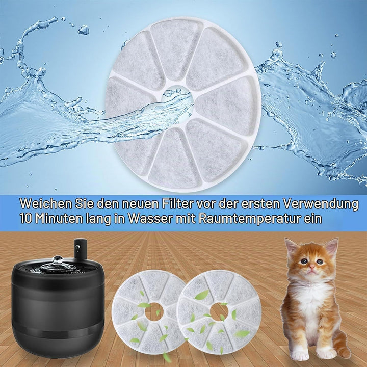 10 Stück Katzenbrunnen filter für philips PAW3210/02 Katzenbrunnen, Pfilter für philips trinkbrunnen