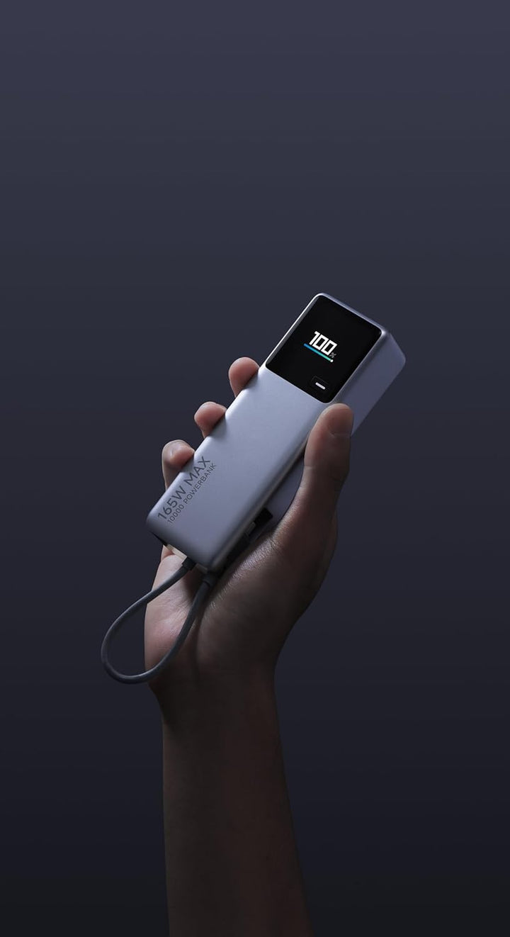 Xiaomi 165W Power Bank 10000mAh, Super Schnellladung|3 USB-C Ports for Multi-Device Charging Power,