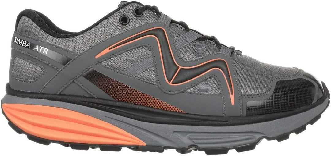 MBT Simba ATR M Black 40.5 EU Grau Charcoal Orange, 40.5 EU Grau Charcoal Orange