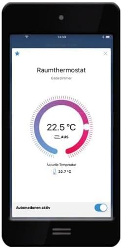 Rademacher DuoFern Raumthermostat (2. Generation) 9485-1, Funk-Thermostat, für Heizkörper und Fussbo