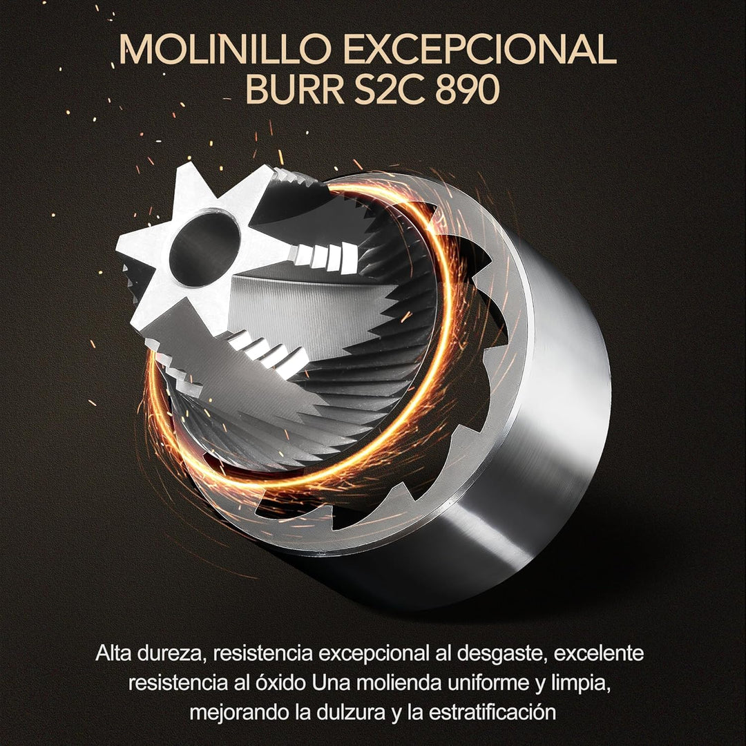 TIMEMORE Chestnut S3 Manual Kaffeemühle, mit numerischer externer Einstellung, Vollmetallgehäuse und