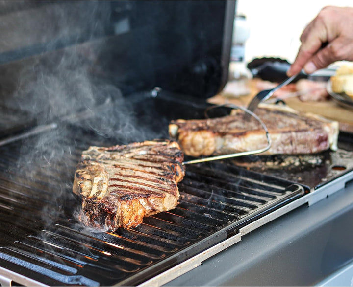 44,5CM Gusseisen Grillrost und Grillplatte Set für Weber Spirit I &amp; II 200 Serie(mit vorderen Bedien