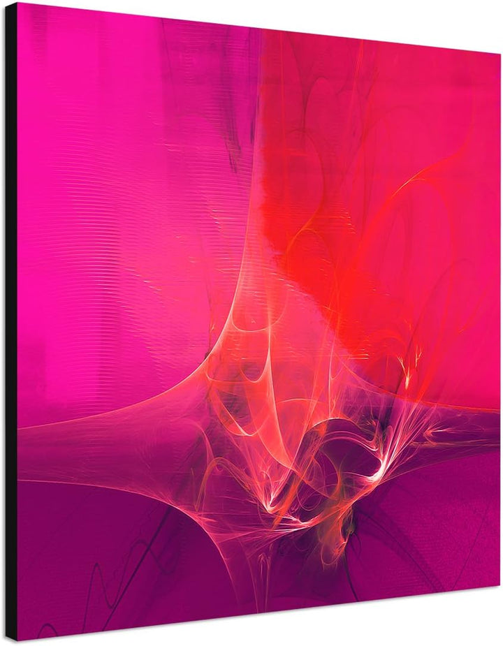 Paul Sinus Art Modernes Wandbild Abstrakt028_60x60cm Abstrakte Kunst Kunstdruck auf Leinwand Zeitlos