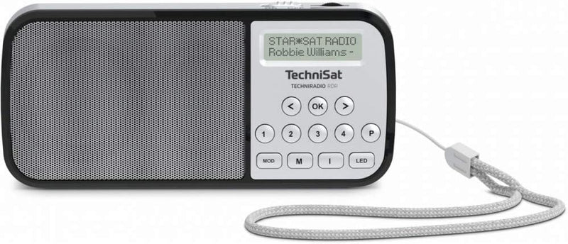 TechniSat TECHNIRADIO RDR – portables DAB+/UKW Radio (LCD-Display, Favoritenspeicher, Direktwahltast