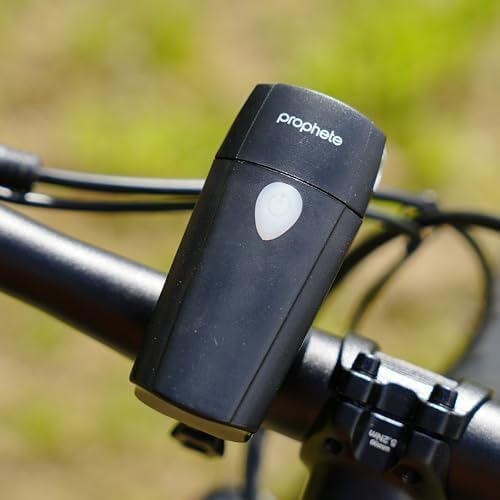 Prophete LED-Scheinwerfer Fahrradlicht 30 Lux, Umschaltbar auf 15 Lux, LED-Frontlicht mit Batteriein
