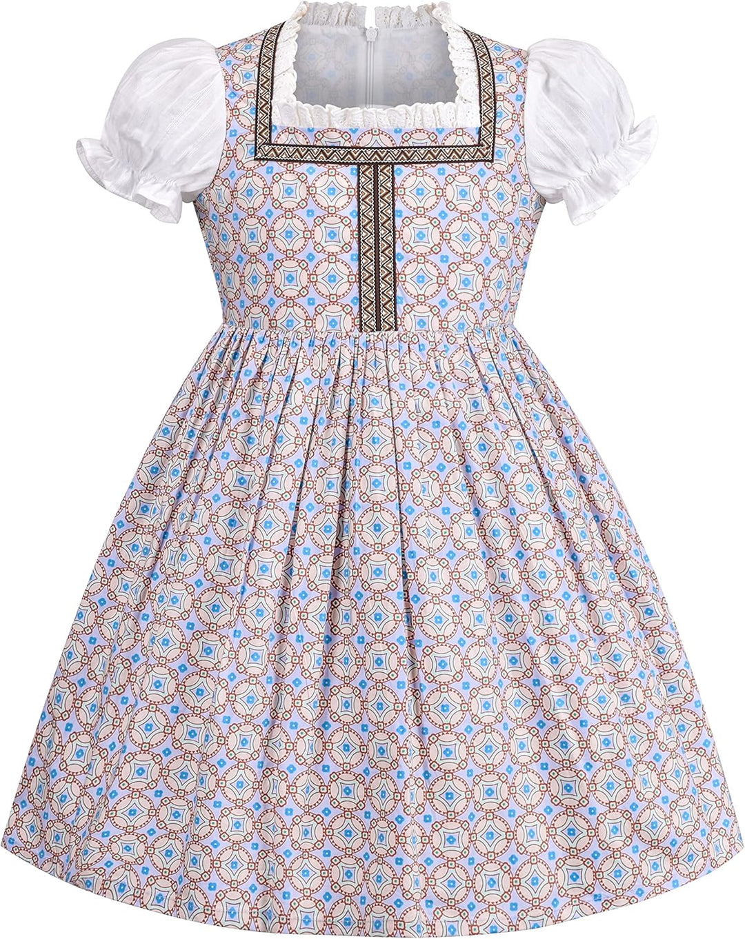 Sunny Fashion Mädchen Deutsche Dirndl Kleid Kostüme Zum Bayerisches Oktoberfest Jahrgang Rosa Gr. 11
