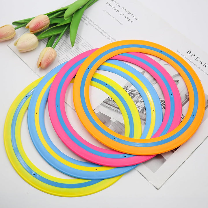 POPAPIE 4 Stück Flying Rîng Wurfring,Würfring-Spielspielzeug,Frisbee Ring Wurfrînge 25 cm,Discs Flug