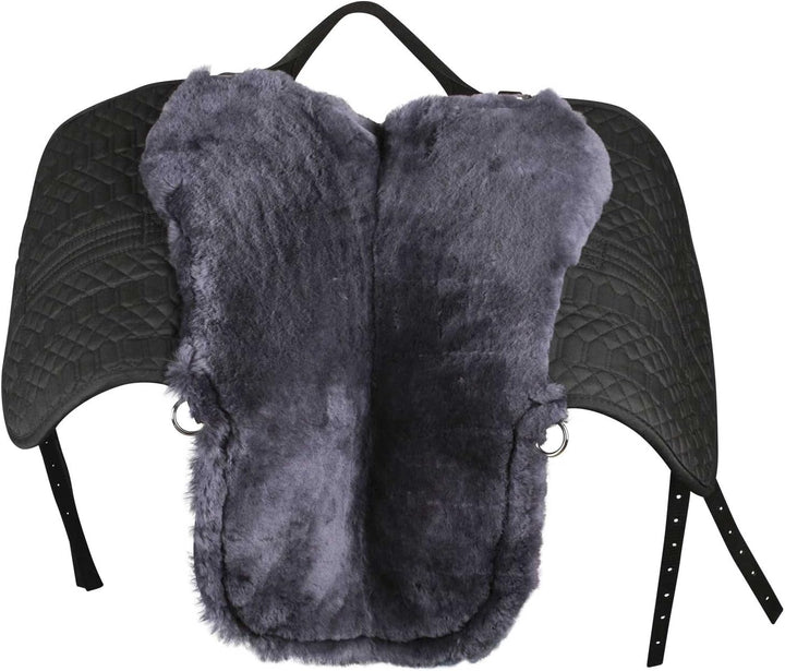 Engel Reitsport Lammfell Fellsattel R2 Englisch Lammfell anthrazit, Lammfell anthrazit