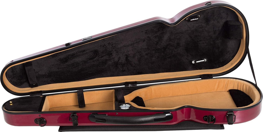 Geigenkoffer Glasfaser Vision 4/4 burgundy - shiny M-Case + Music bag