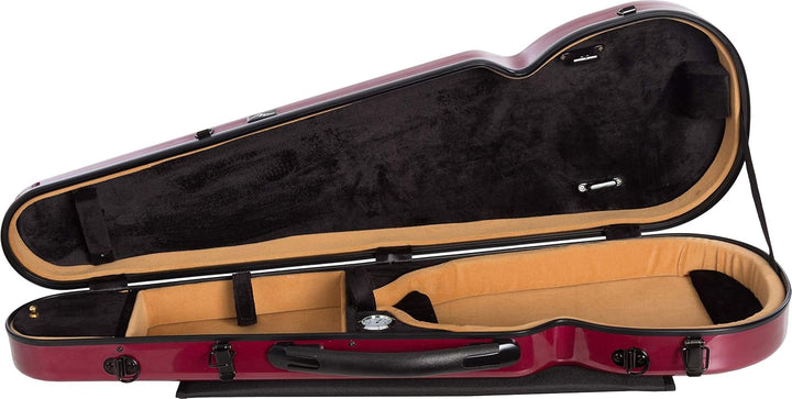 Geigenkoffer Glasfaser Vision 4/4 burgundy - shiny M-Case + Music bag