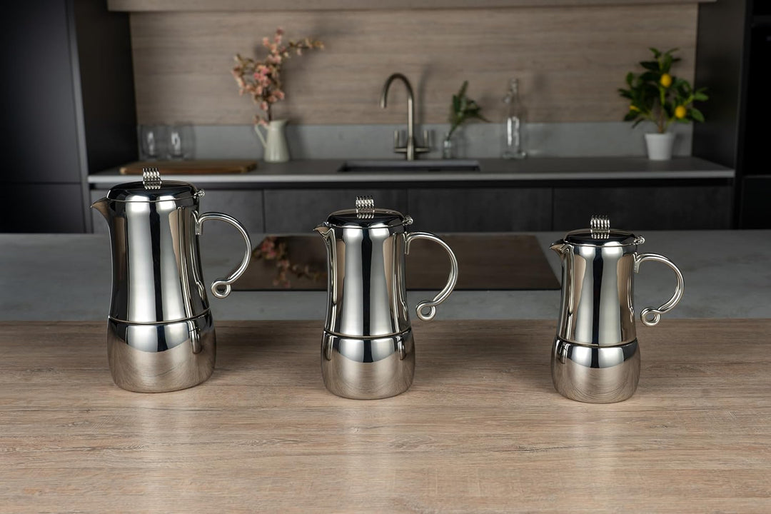 Café Stål MPC-05DW Elements Doppelwandiger Kaffeebereiter aus 18/10 Edelstahl – Hochglanzpolitur mit