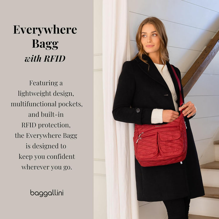 Baggallini Damen Everywhere bagg with überall Tasche mit RFID Einheitsgrösse Apfelgrün, Einheitsgrös
