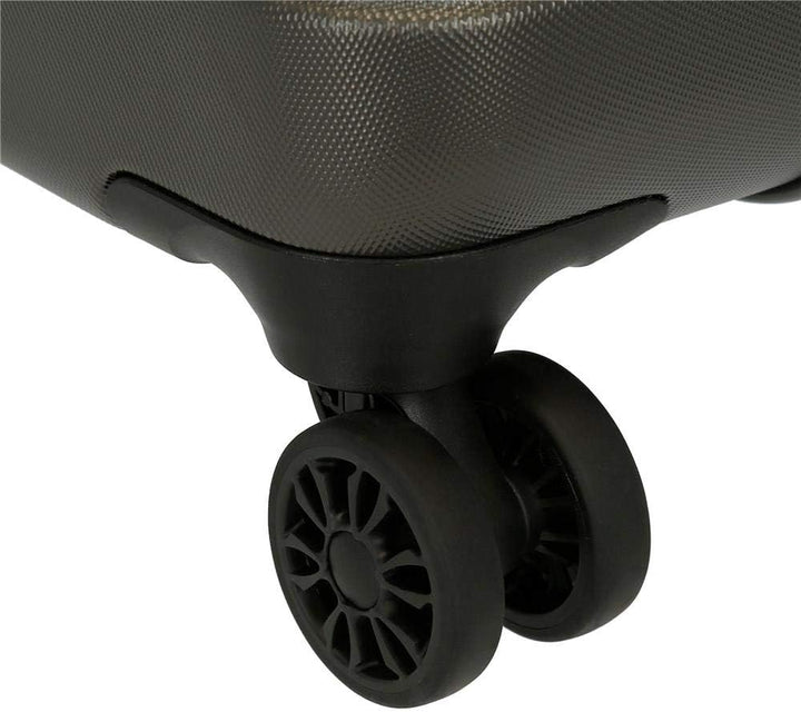 Roll Road India Kabinenkoffer Grau 40x55x20 cms Hartschalen ABS Kombinationsschloss 37L 2,5Kgs 4 Dop