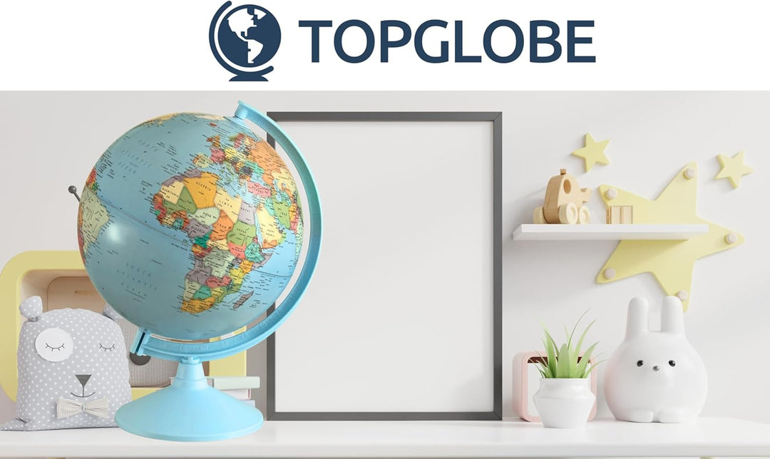 30 cm, drehbarer Globus, Durchmesser (30 cm) Italienisch, Italienisch