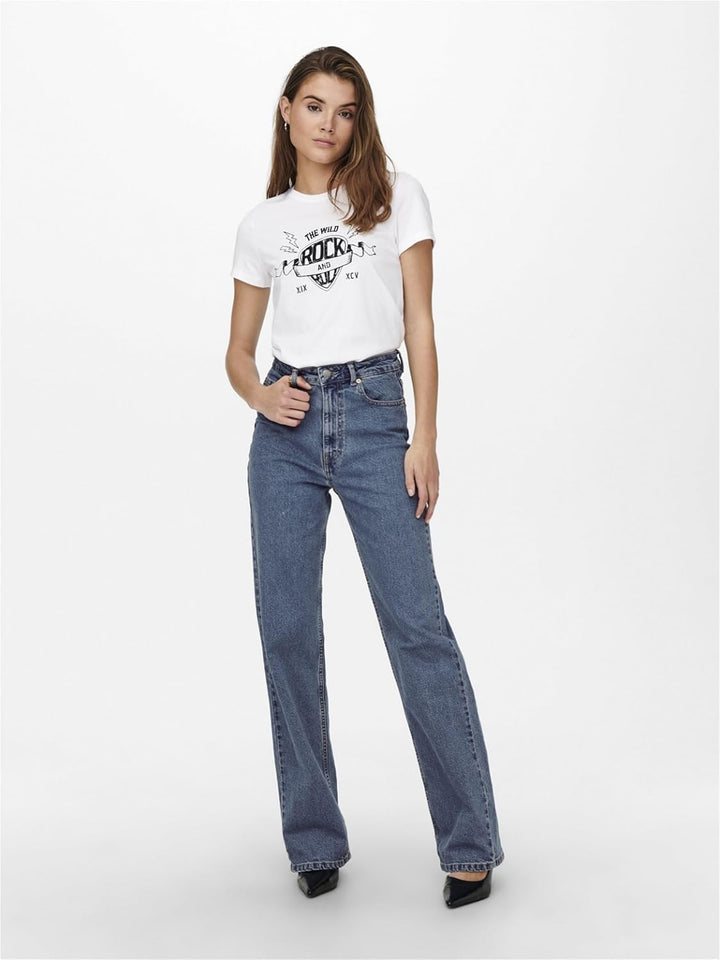 Only Damen Jeans 15235595 25W / 32L Medium Blue Denim, 25W / 32L Medium Blue Denim