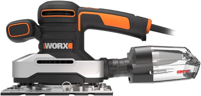 WORX WX642.1 Schwingschleifer 270W– Elektrisches Profi Schleifwerkzeug – Schleifen ohne Staub – Inkl