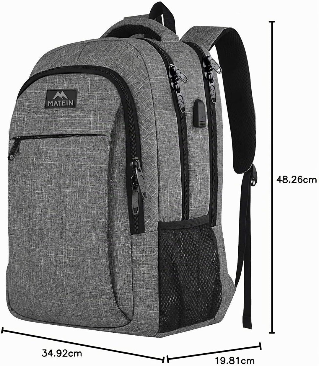MATEIN Daypacks, Laptop Rucksäcke 17,3 Zoll Anti Diebstahl Tasche Herren Arbeit Rucksack College Day