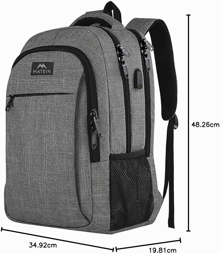 MATEIN Daypacks, Laptop Rucksäcke 17,3 Zoll Anti Diebstahl Tasche Herren Arbeit Rucksack College Day